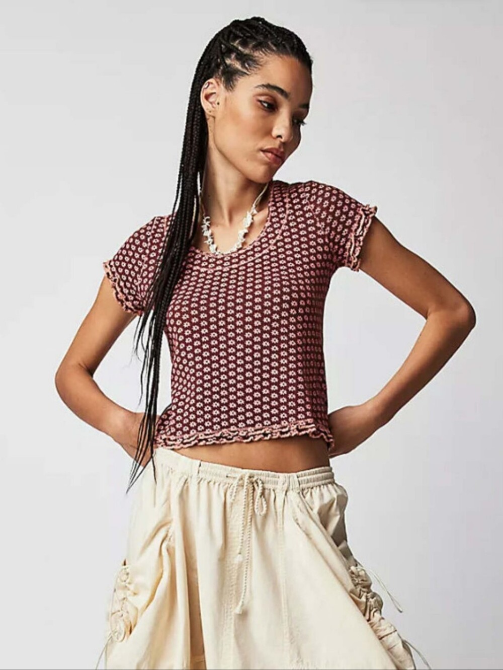 Free People Garner Tee Floral Women's Top XS